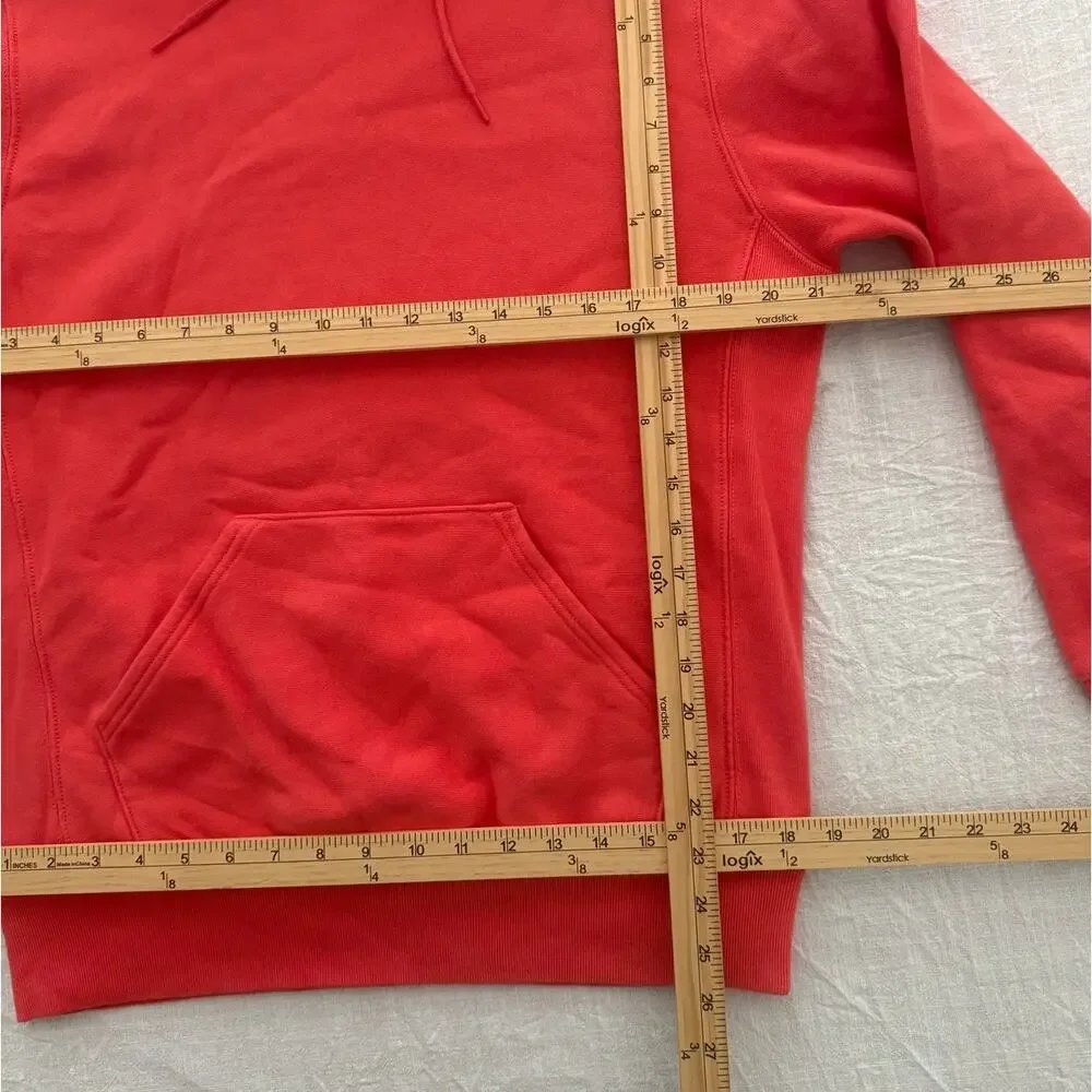 J Crew | redish blood orange re-imagined sportswear hoodie sweatshirt | small